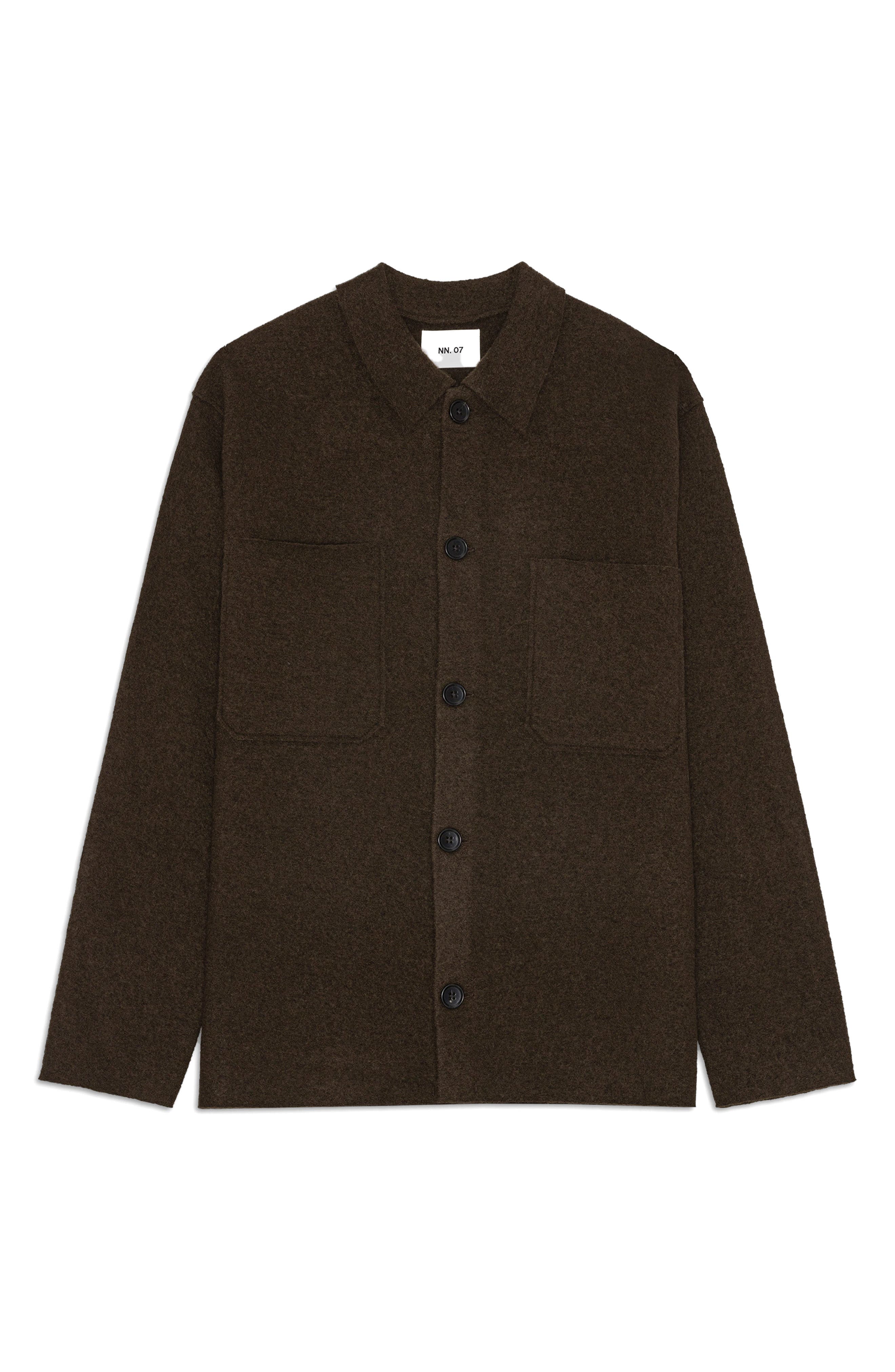 NN07 Jonas Boiled Wool Shirt Jacket — фото 3