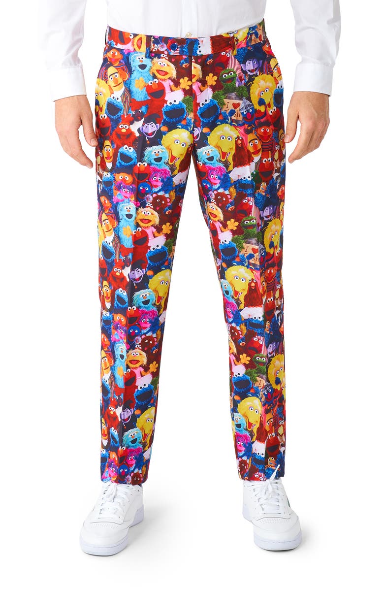 OppoSuits Sesame Street 3-Piece Tuxedo Set, Alternate, color, Blue Multi