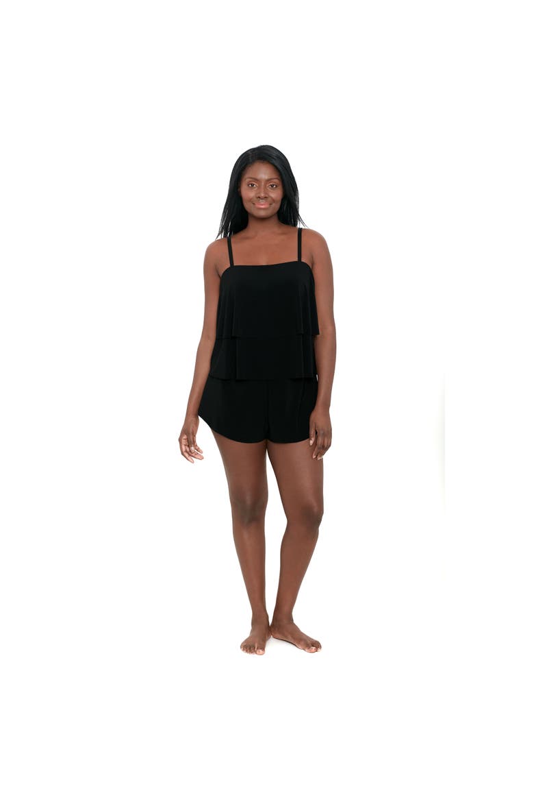 Roxy Swim Romper, Main, color, Black