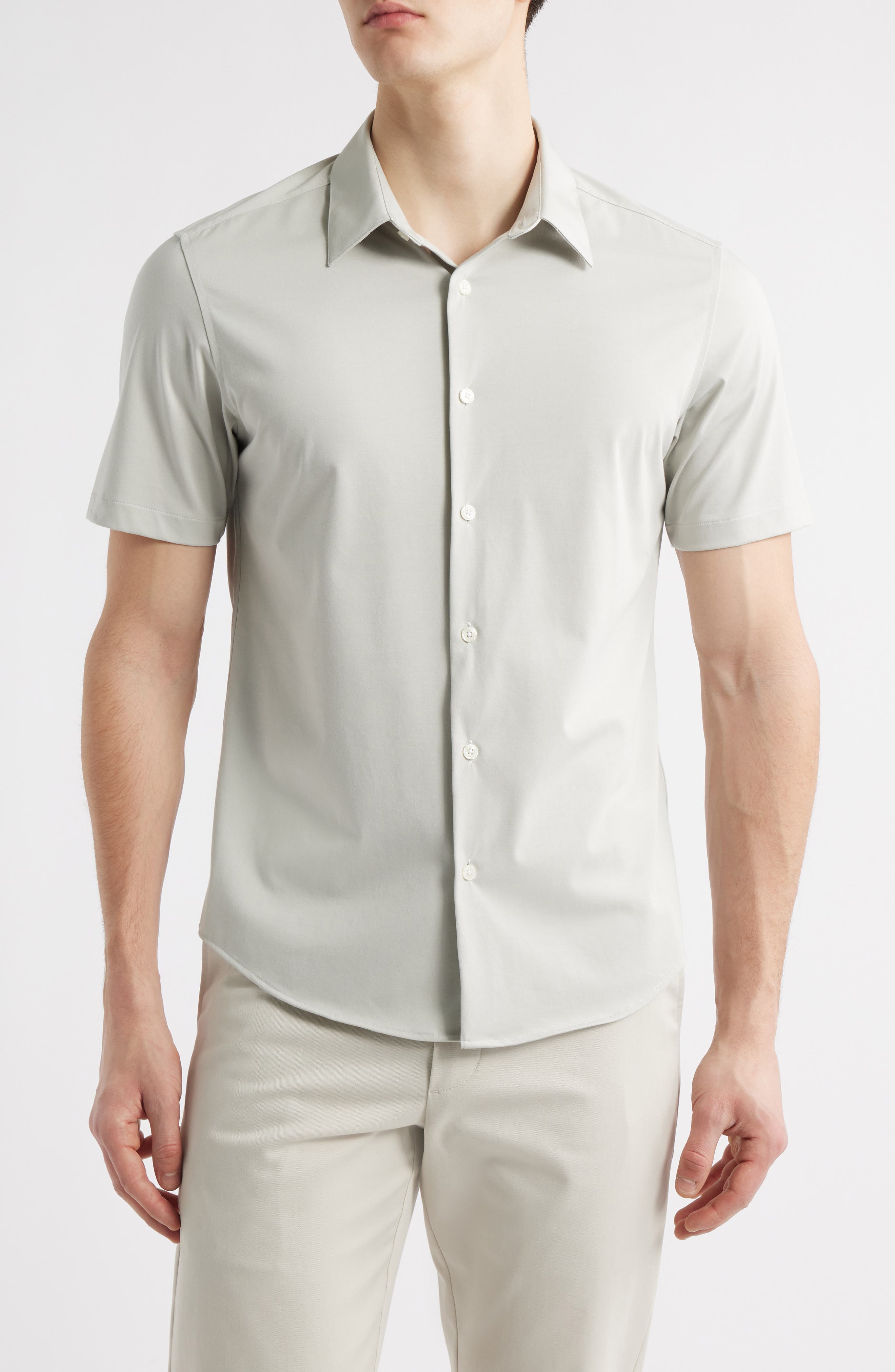 Theory Irving Short Sleeve Button-Up Shirt