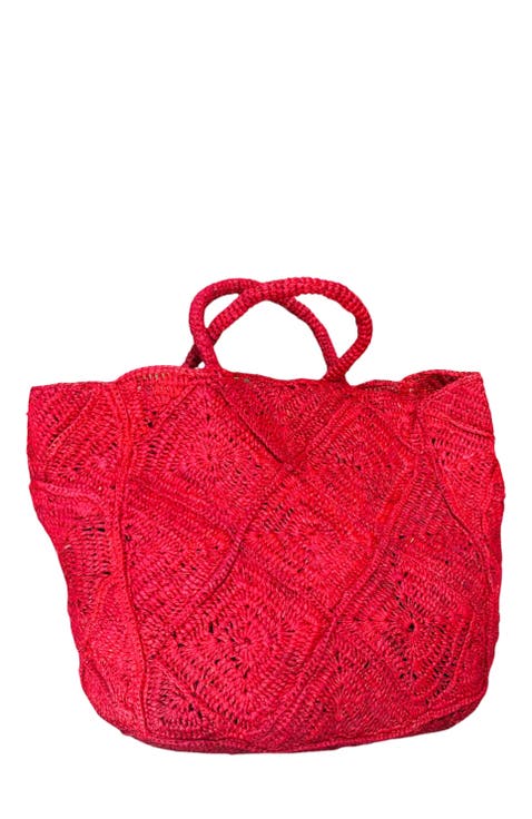 Nico Raffia Tote Bag