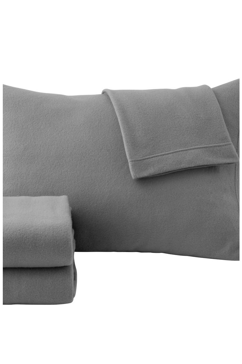 Super Soft Extra Plush Fleece Sheet Set, Alternate, color, PALOMA GREY