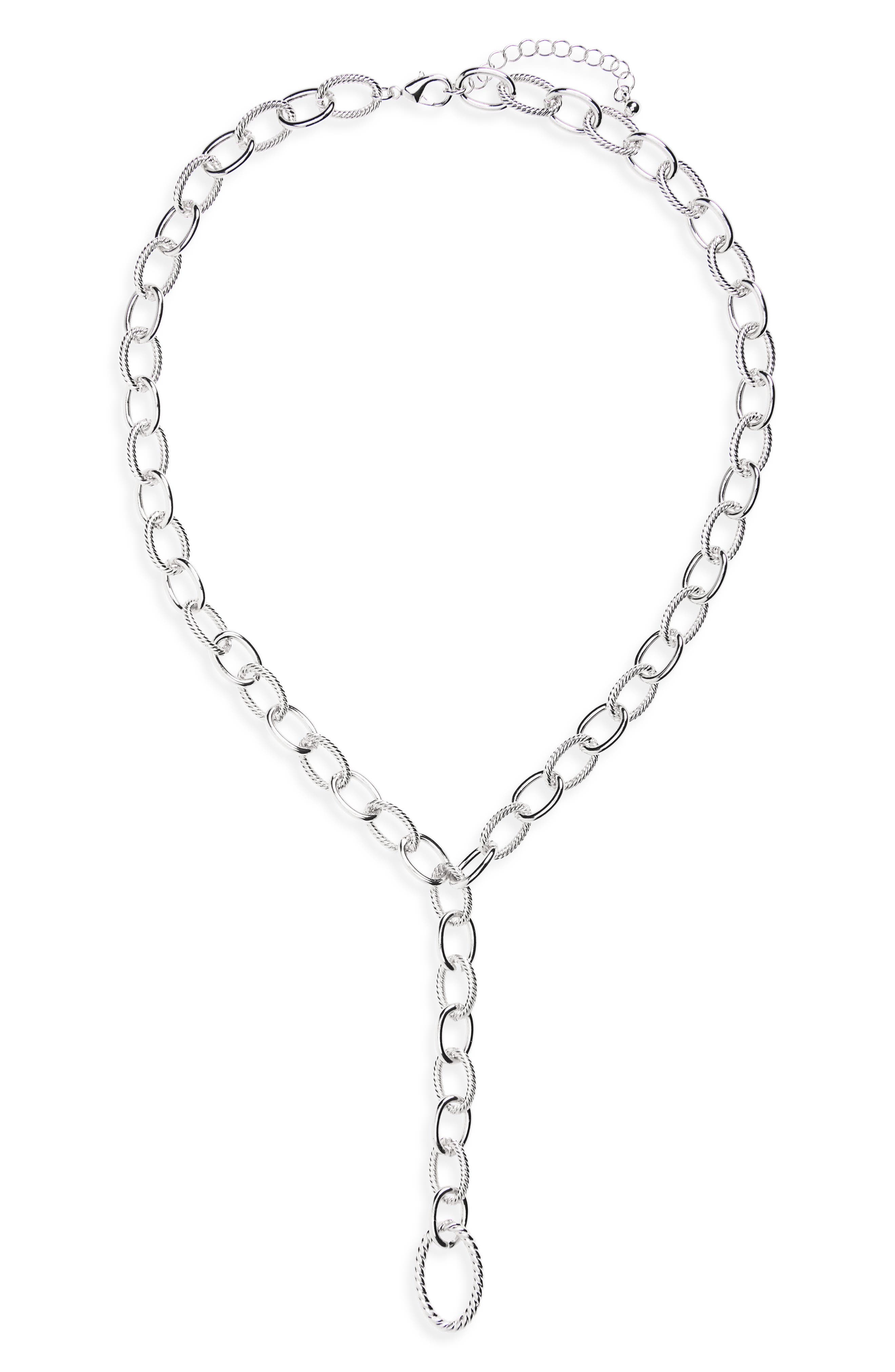 Oval Link Y-Necklace