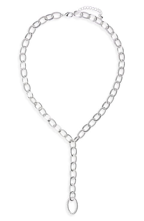 Oval Link Y-Necklace