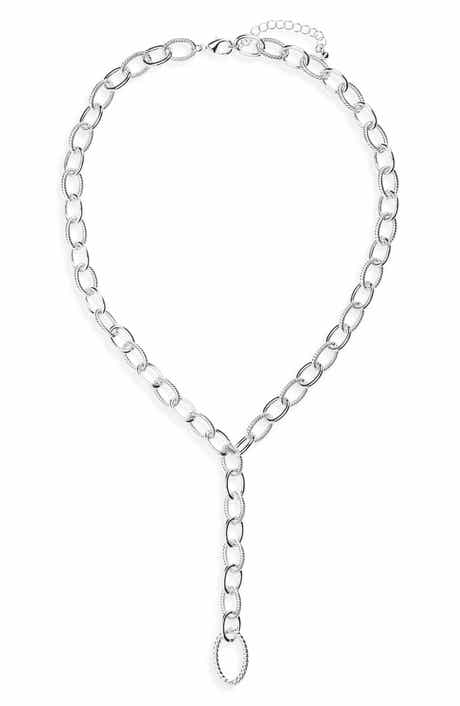 Oval Link Y-Necklace