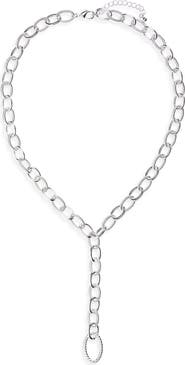 NORDSTROM RACK Oval Link Y-Necklace