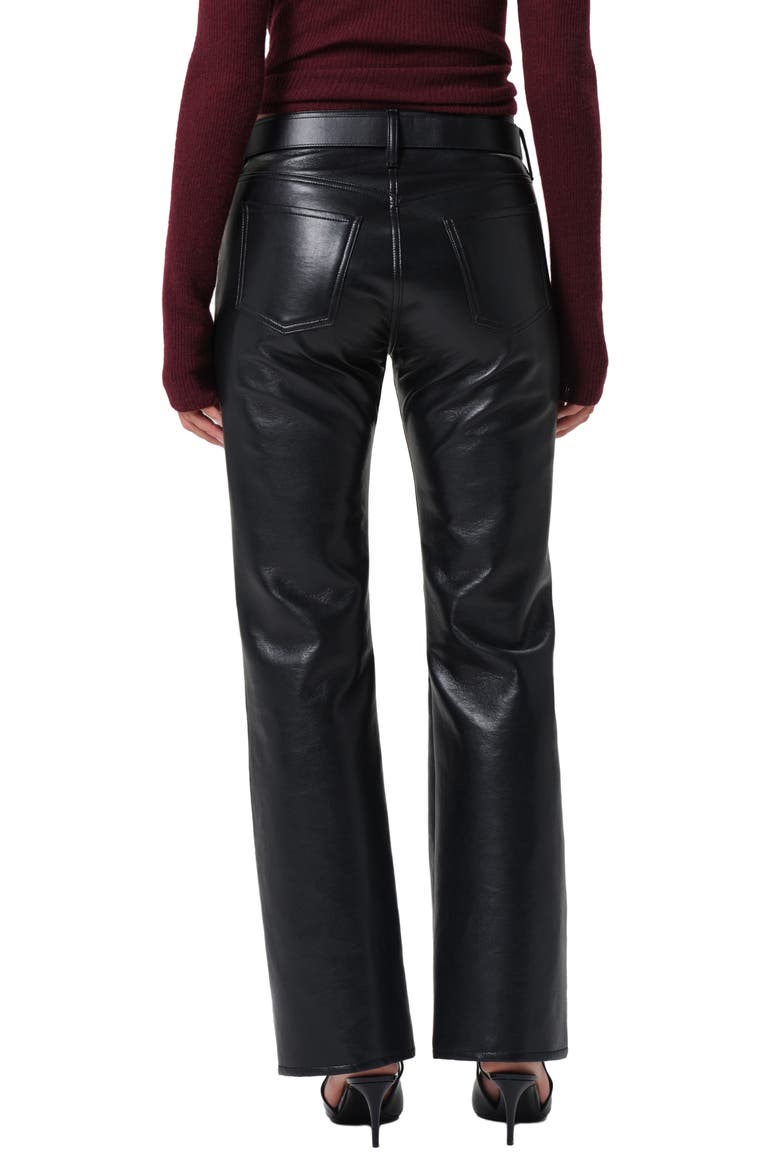Genova Coated Low Rise Bootcut Jeans, Alternate, color, BLACK