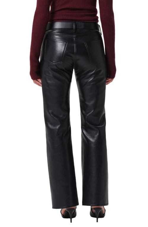 Citizen Of Humanity Citizens Of Humanity Genova Coated Low Rise Bootcut Jeans In Black