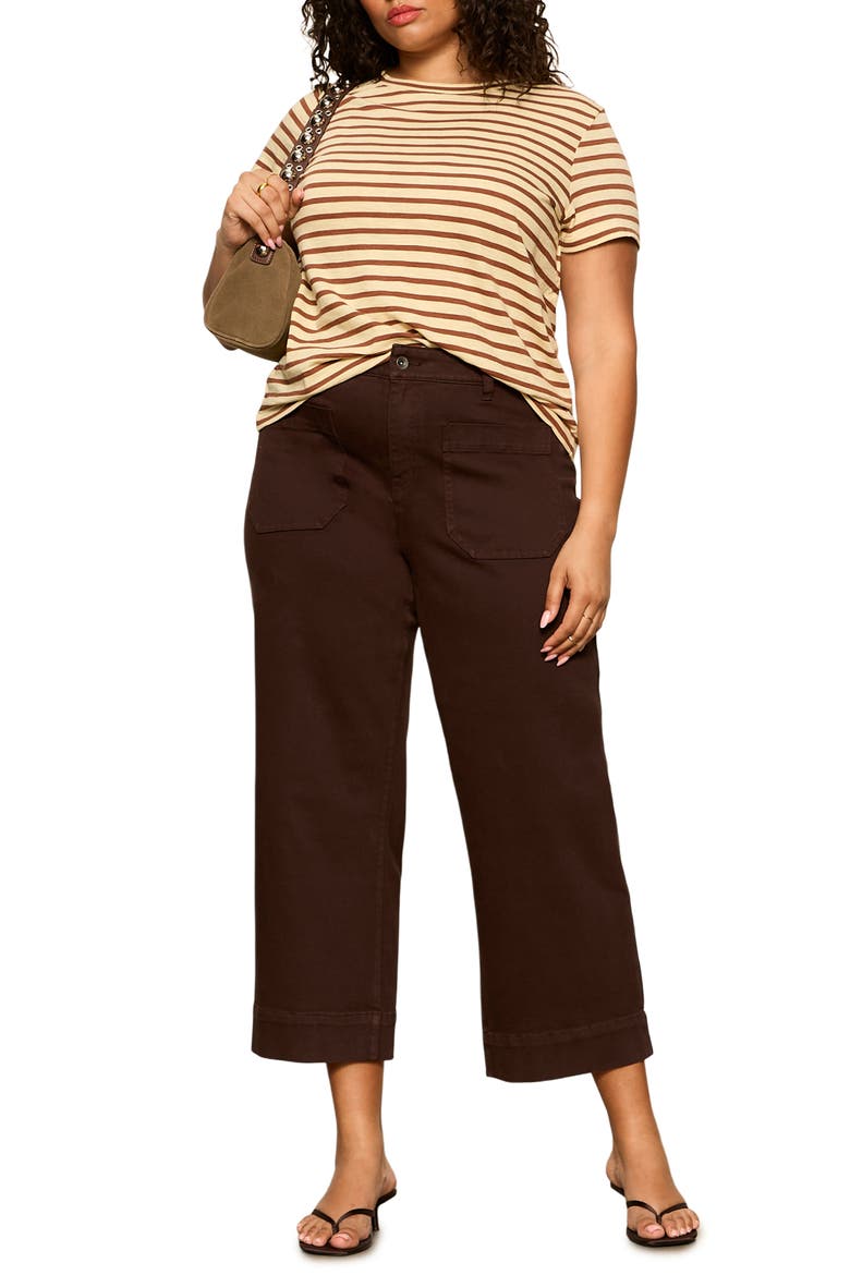 The Marine Crop Wide Leg Jeans, Alternate, color, RICH SOIL BROWN