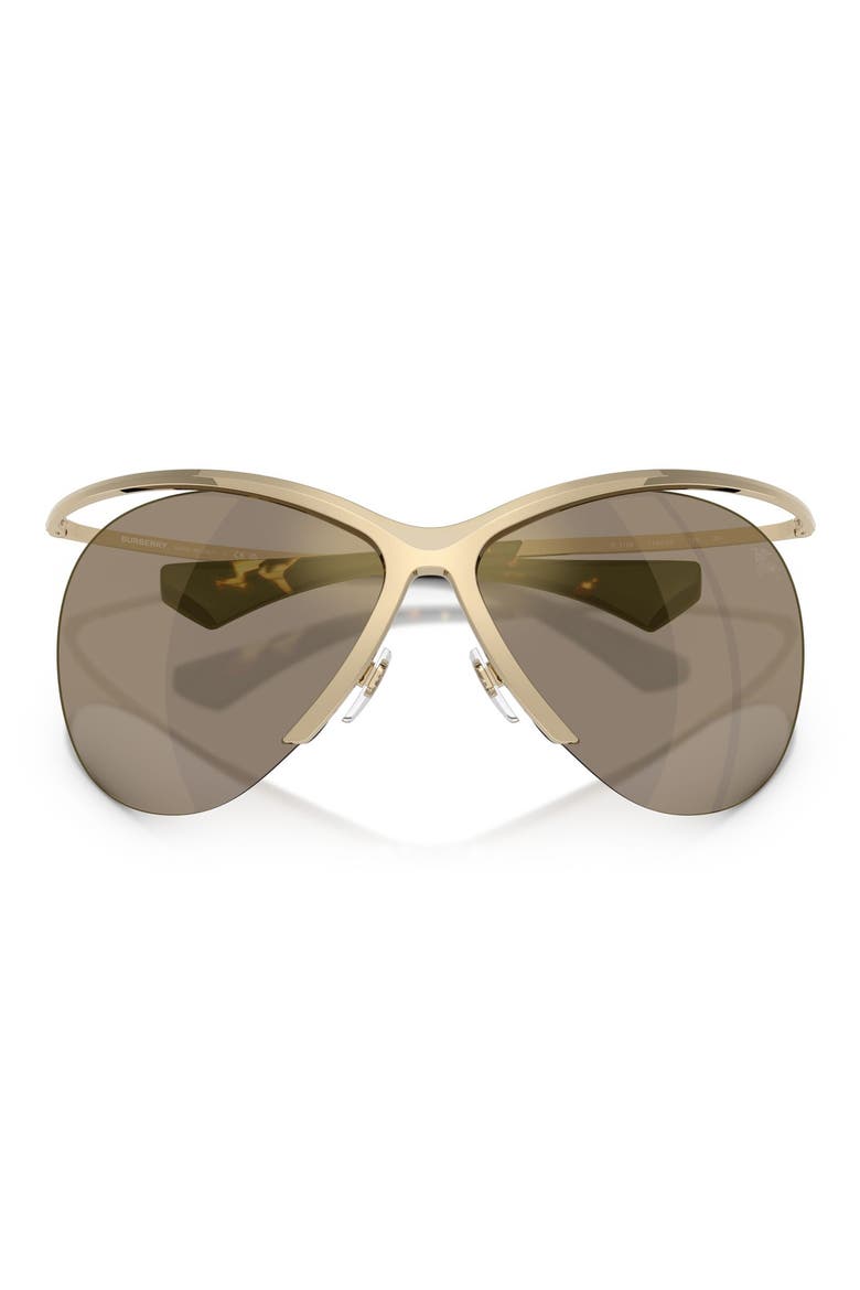 137mm Cat Eye Sunglasses, Alternate, color, LIGHT GOLD / BROWN GOLD