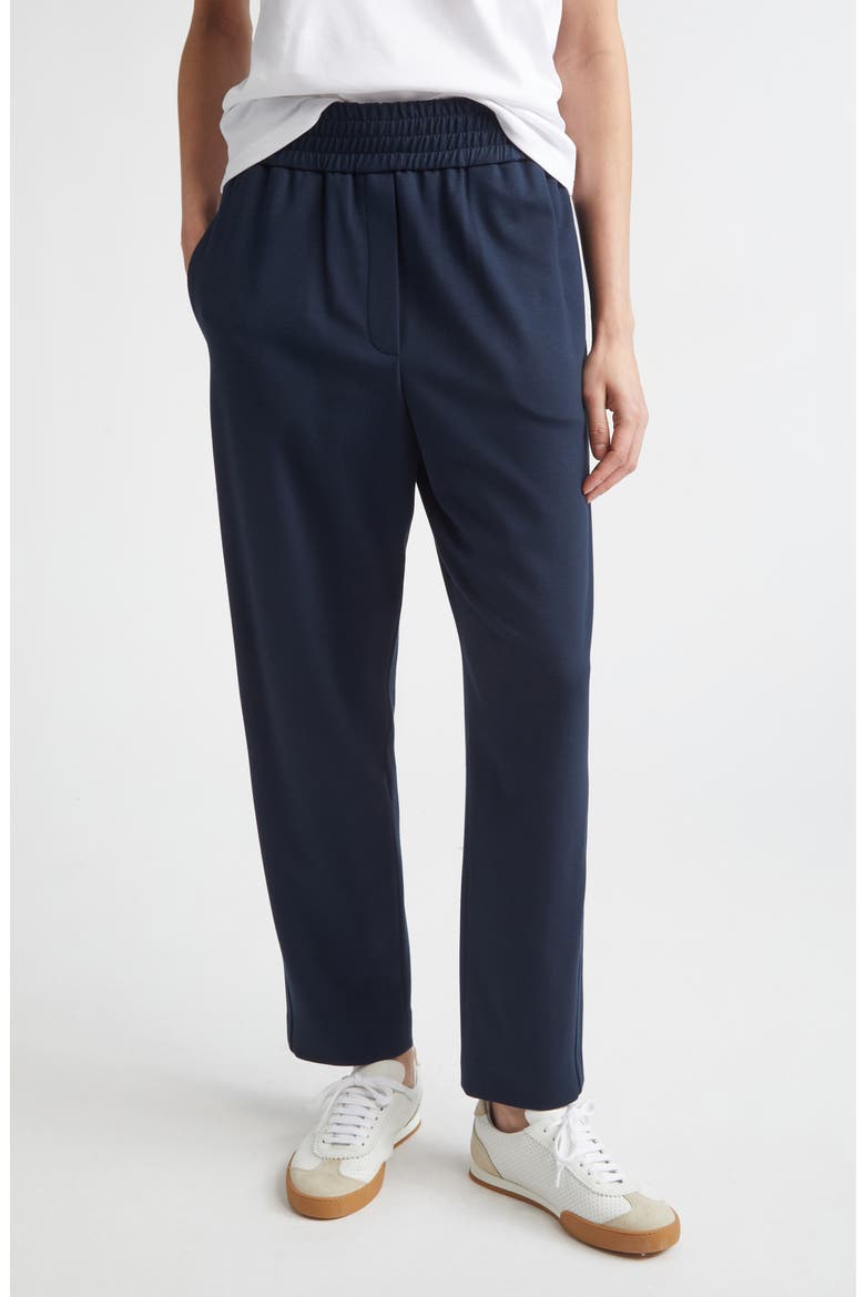 Elastic Waist Knit Pants, Main, color, 11 BLUE