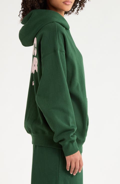 Bubble Logo Cotton Blend Hoodie