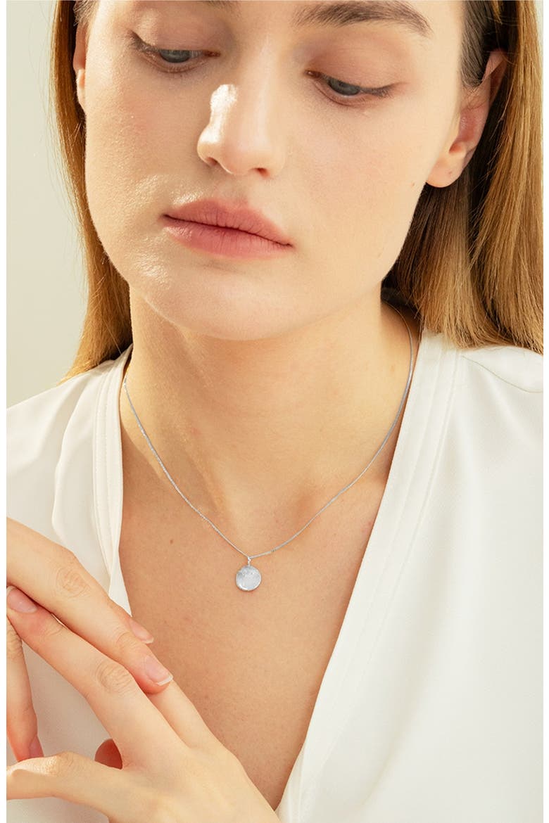 Sterling Silver 18k Gold Plated Madeleine Necklace Trendy Dainty Style, Alternate, color, Silver