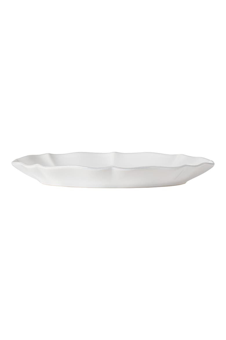 Rosa Oval platter, Alternate, color, White