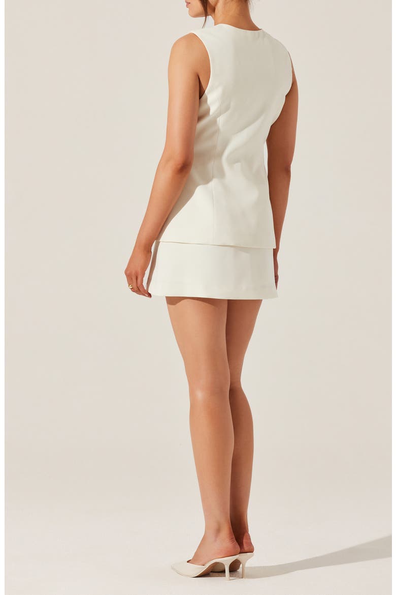 Dilone Layered Dress, Alternate, color, CREAM