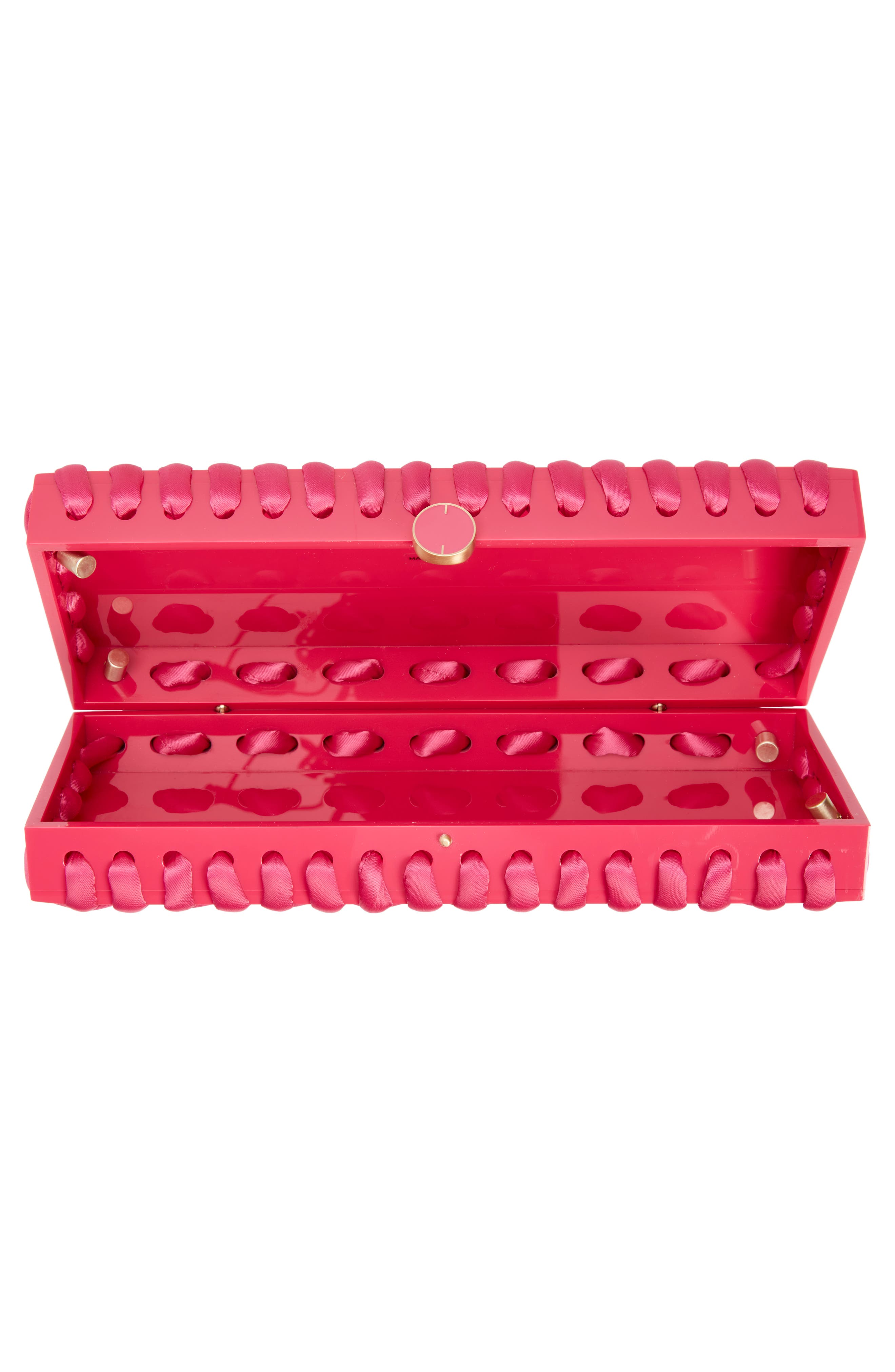 Cult Gaia Jasie Woven Box Clutch, Alternate, color, 