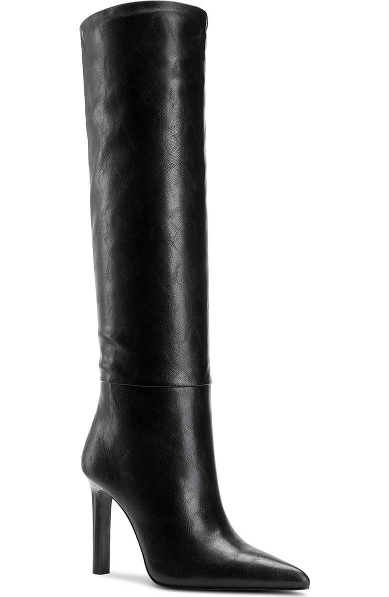 FEMME LA The Soho Pointed Toe Knee High Boot, Main, color, Black