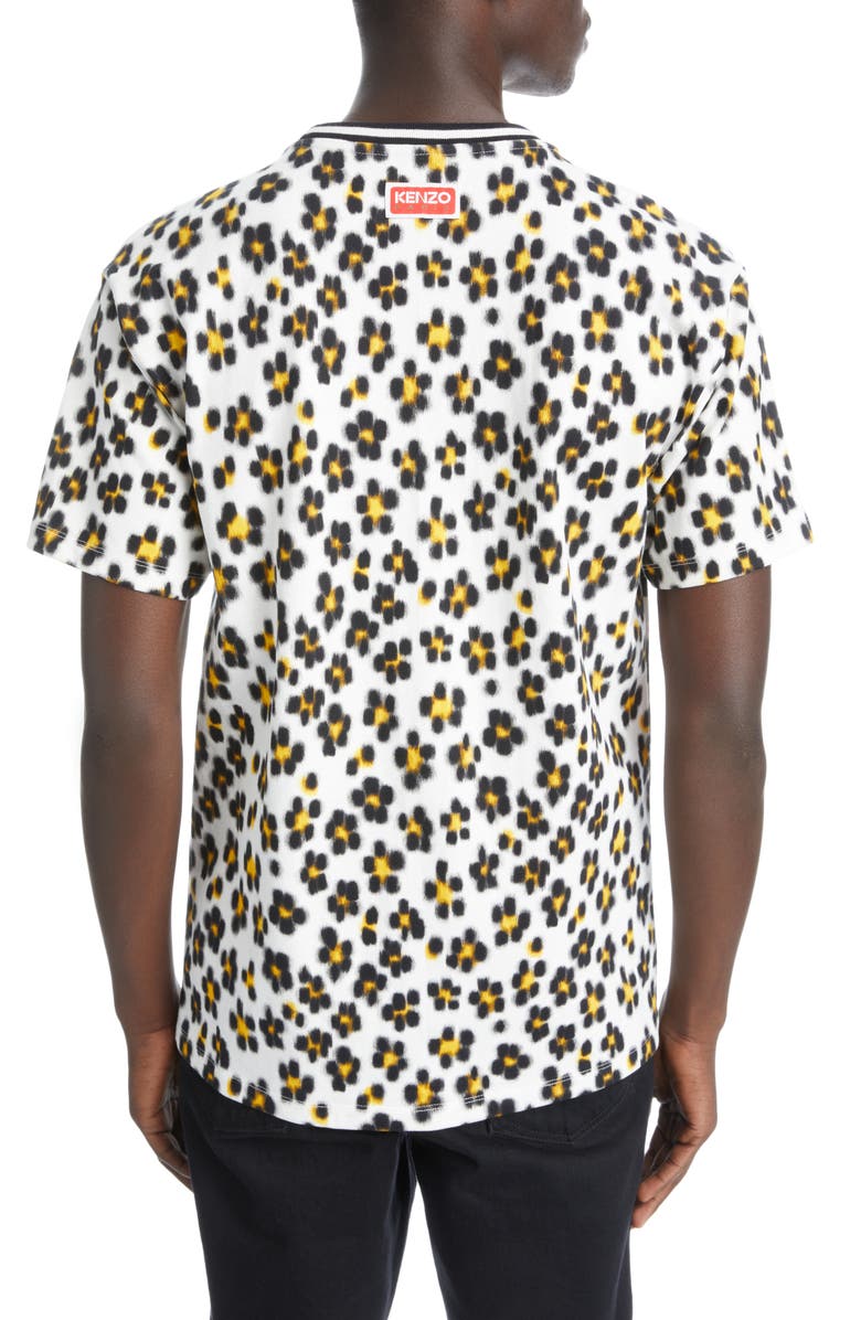 KENZO Hana Leopard Print Short Sleeve T-Shirt, Alternate, color, 
