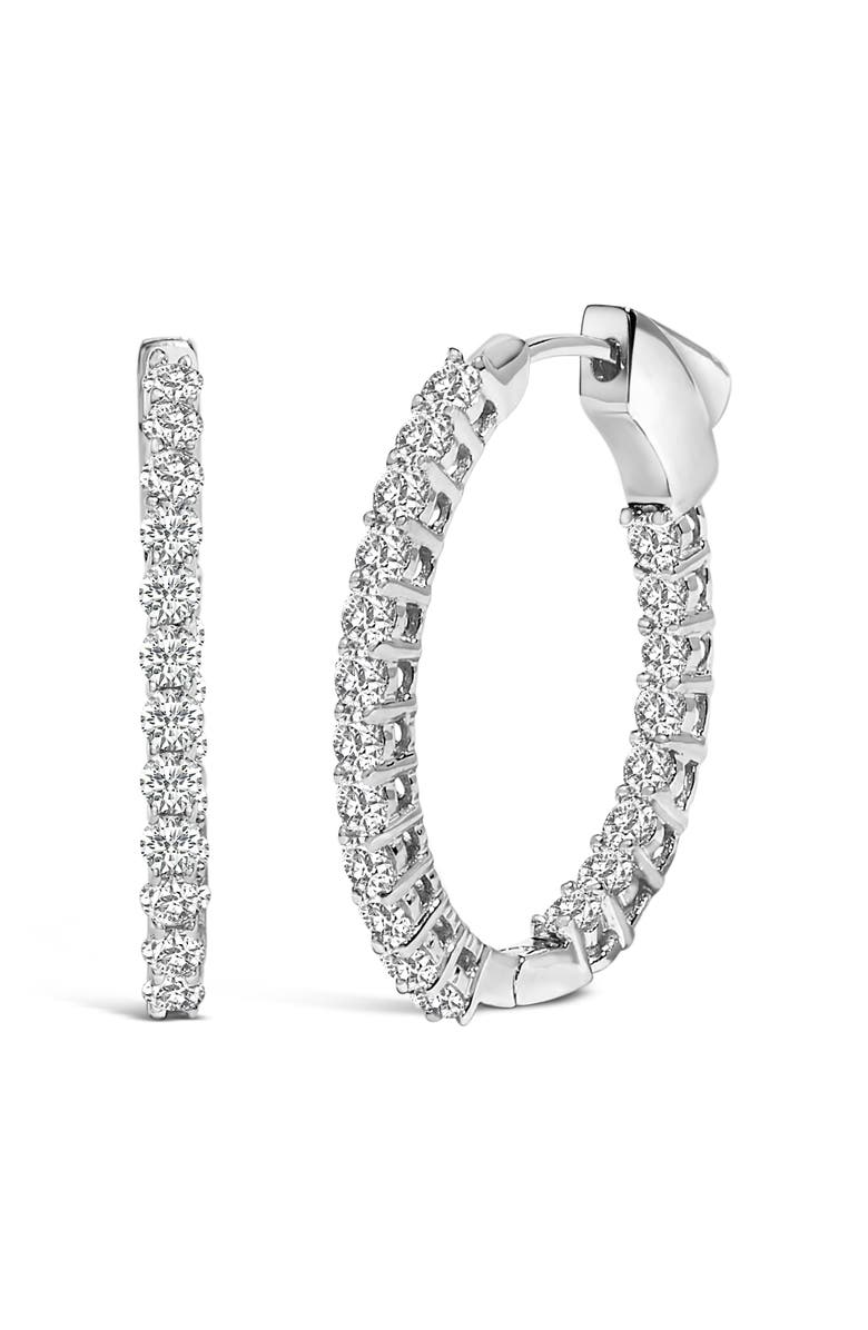 Haus of Brilliance 14K Gold 1.0 Cttw Oval Lab Grown Diamond Hoop Earrings, Alternate, color, White