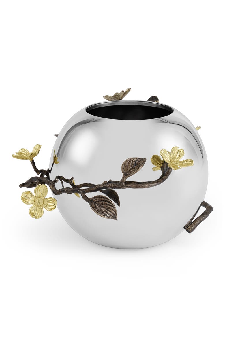 Dogwood Rose Bowl Vase, Alternate, color, SILVER/ GOLD/ BRASS