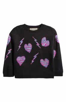 Cotton Emporium Kids' Electric Heart Sweater