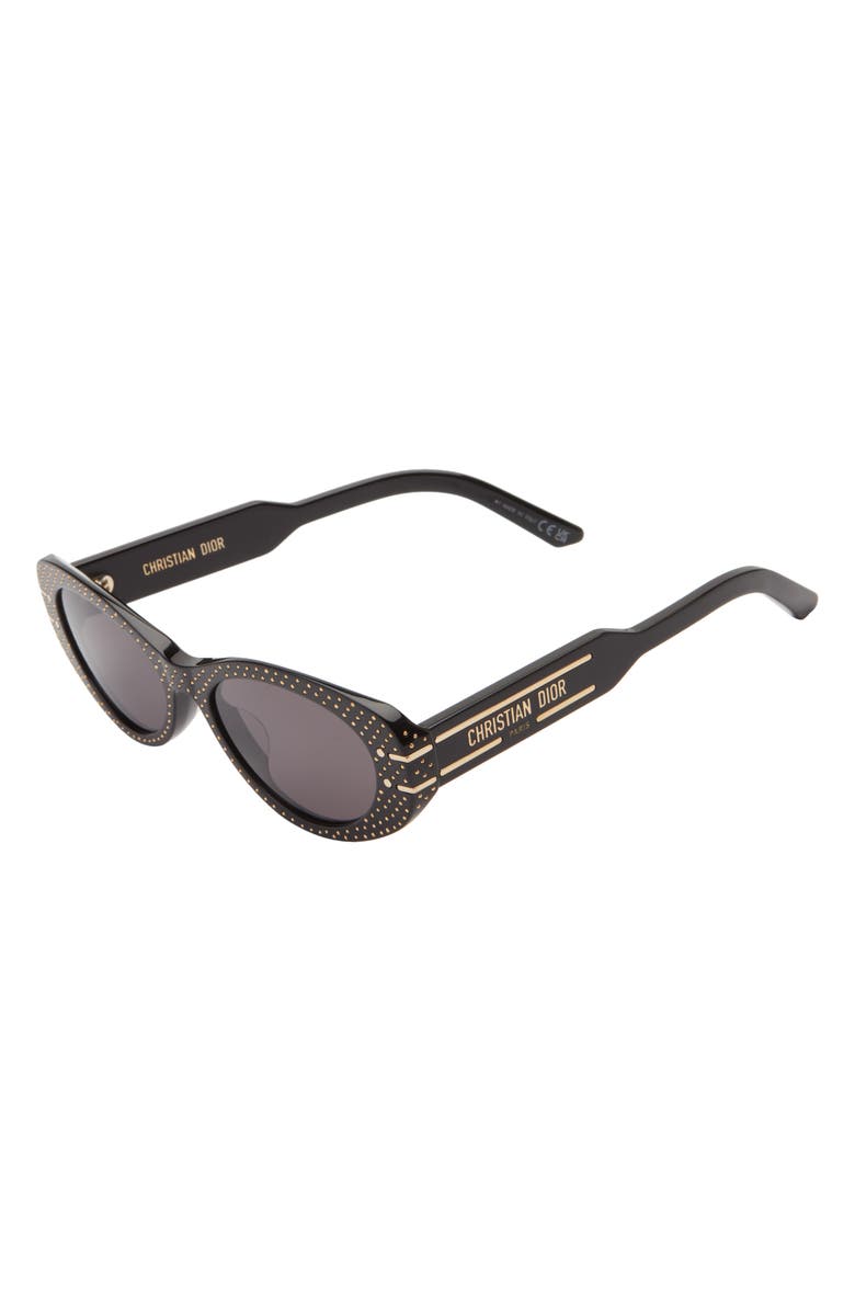 DIOR 'DiorSignature B8U Butterfly Sunglasses, Alternate, color, Black/ Other / Smoke