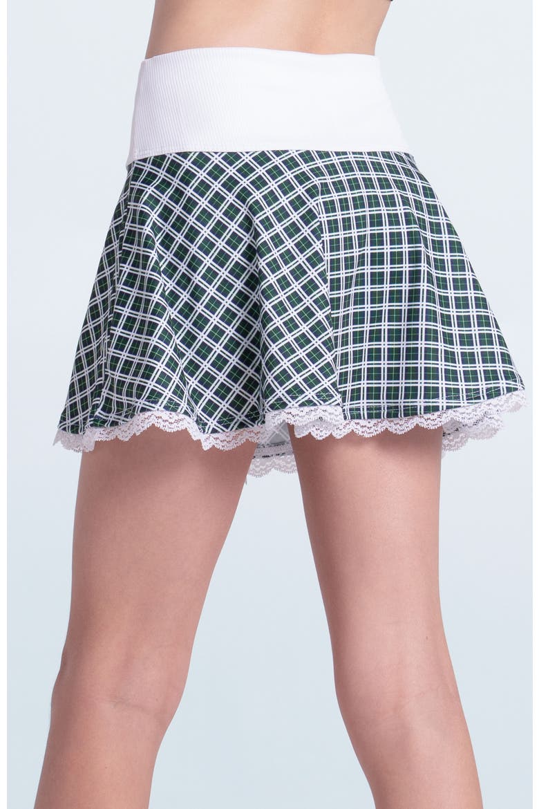 Preppy Please Flounce Skirt, Alternate, color, Green