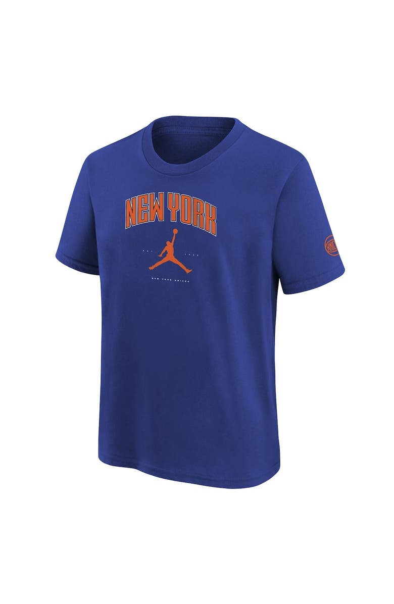 Jordan Brand Youth Jordan Brand Blue New York Knicks Essential Cities T-Shirt, Alternate, color, Blue
