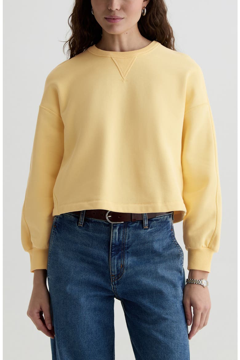 Roselle Cotton Blend T-Shirt, Main, color, SUNLIGHT YELLOW