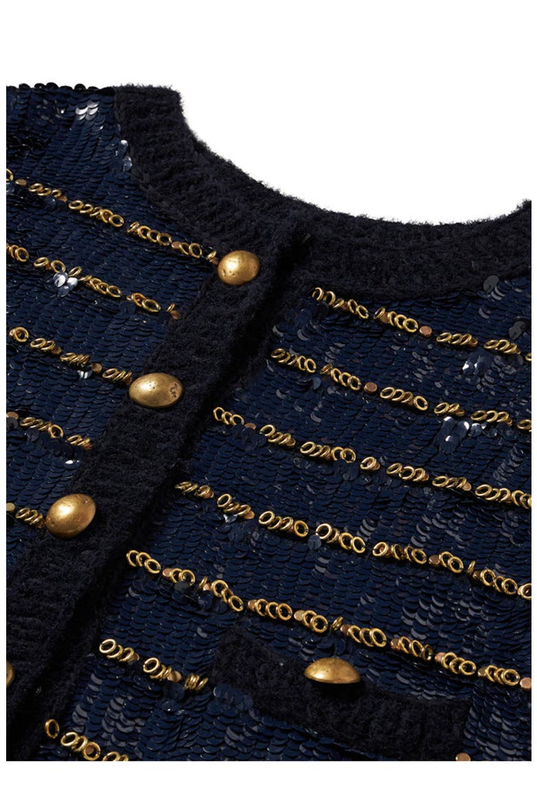 Divine Pailettes Jacket, Alternate, color, Blue