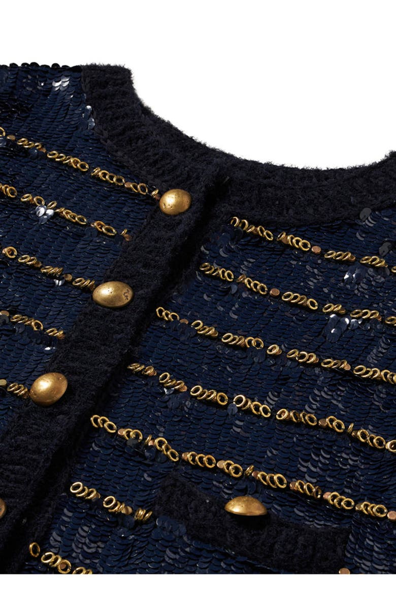 Fortela Divine Pailettes Jacket, Alternate, color, Blue