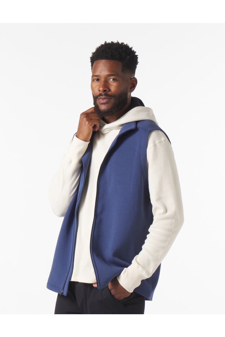 Men's Scuba Knit Vest, Alternate, color, Navy