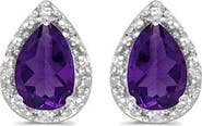 ALLUREZ Pear Stud Earrings 14k