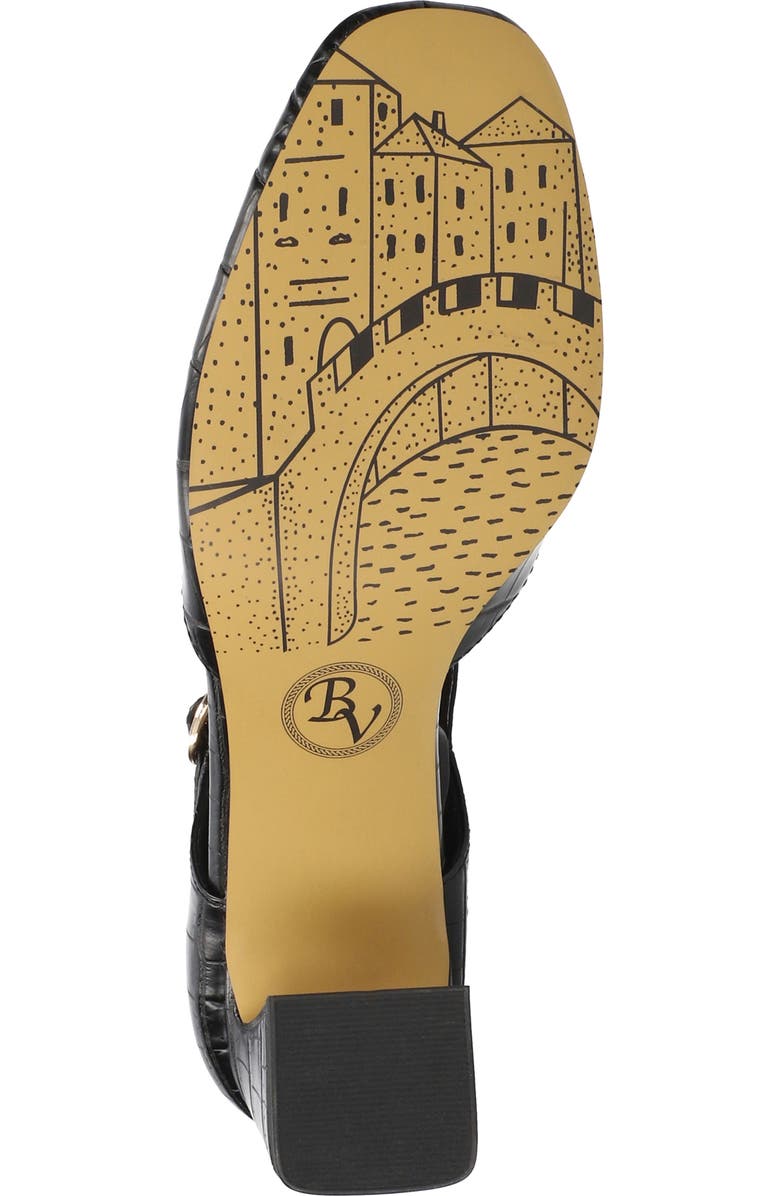 Bella Vita Harpswell Ankle Strap Pump, Alternate, color, Black Croco