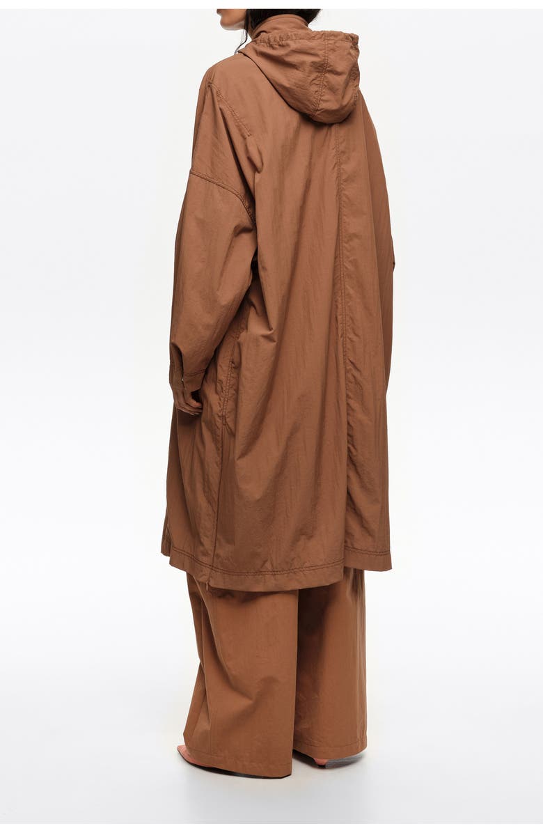 Bimba y Lola Long Fluid Trench, Alternate, color, Light Brown