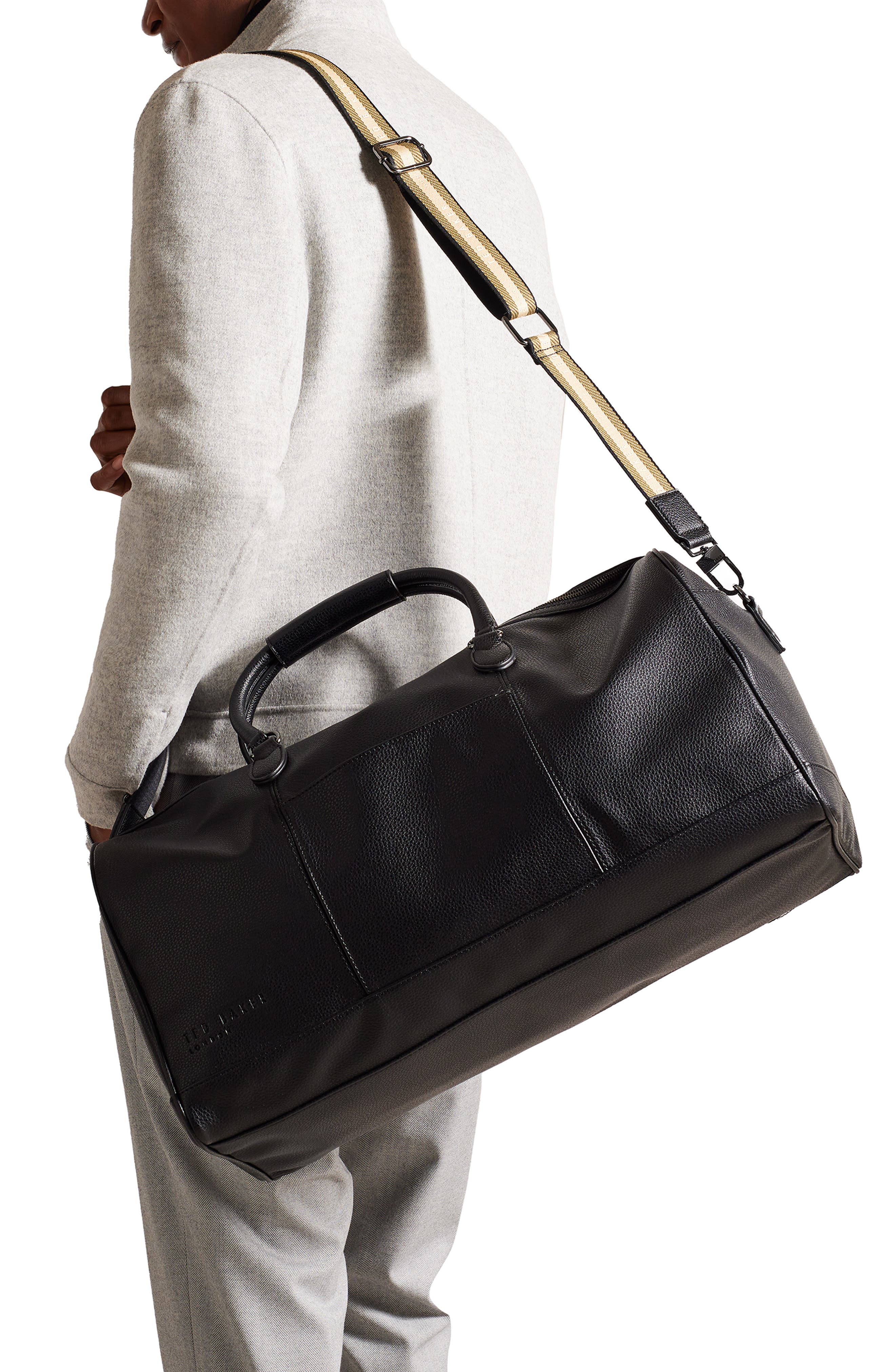 Ted Baker London Kalvin Web Strap Duffel Bag, Alternate, color, 