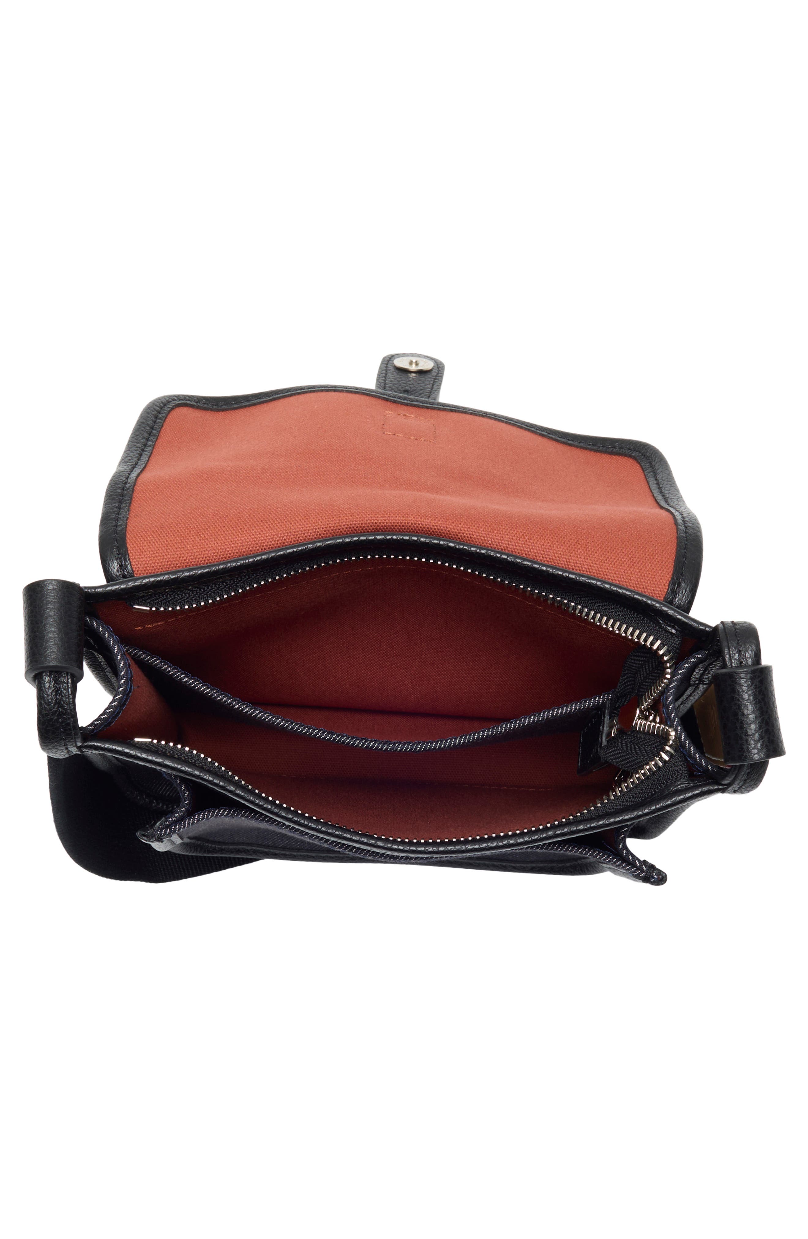 Le Foulonné Denim Crossbody Bag, Alternate, color, NAVY