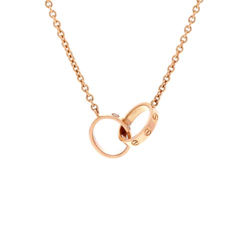 Love Interlocking Necklace 18K Rose Gold