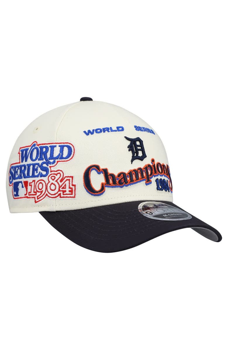 New Era Men's New Era  Cream/Navy Detroit Tigers World Series 9FORTY M-Crown Adjustable Hat, Main, color, Cream
