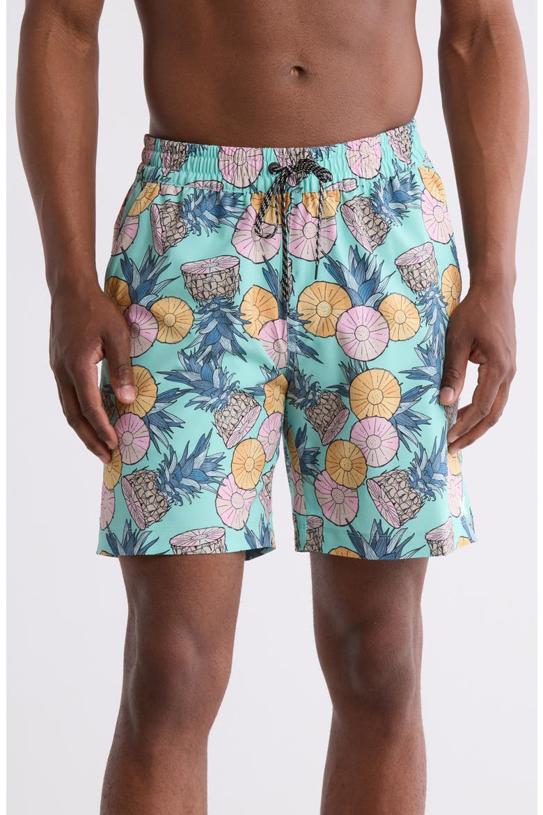 Bahia Volley Swim Trunks, Main, color, TROPICAL MIST