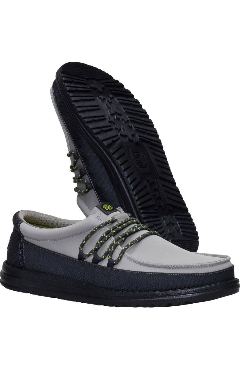 Hey Dude Wally Guard Slip-On, Alternate, color, Black/ Moon Grey