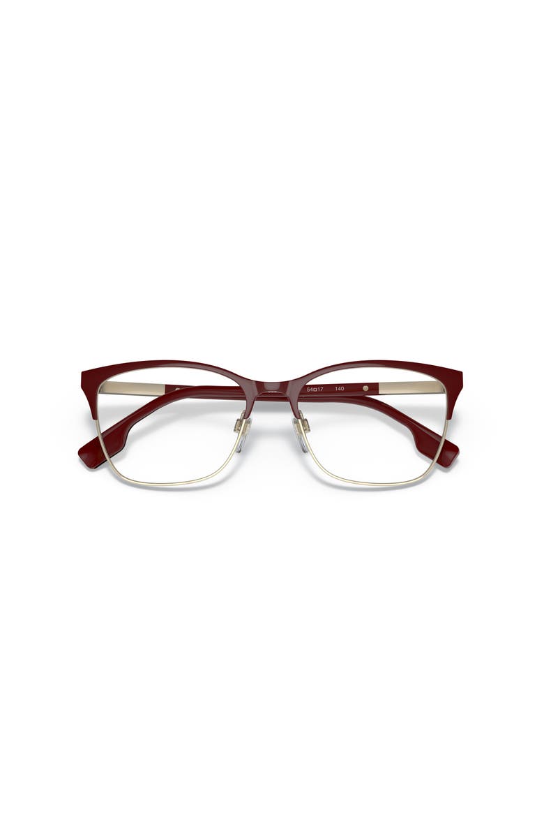 Burberry 54mm Cat Eye optical glasses, Alternate, color, Burgundy