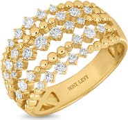 Bony Levy Mykonos Diamond Multirow Wide Ring (Online Trunk Show)