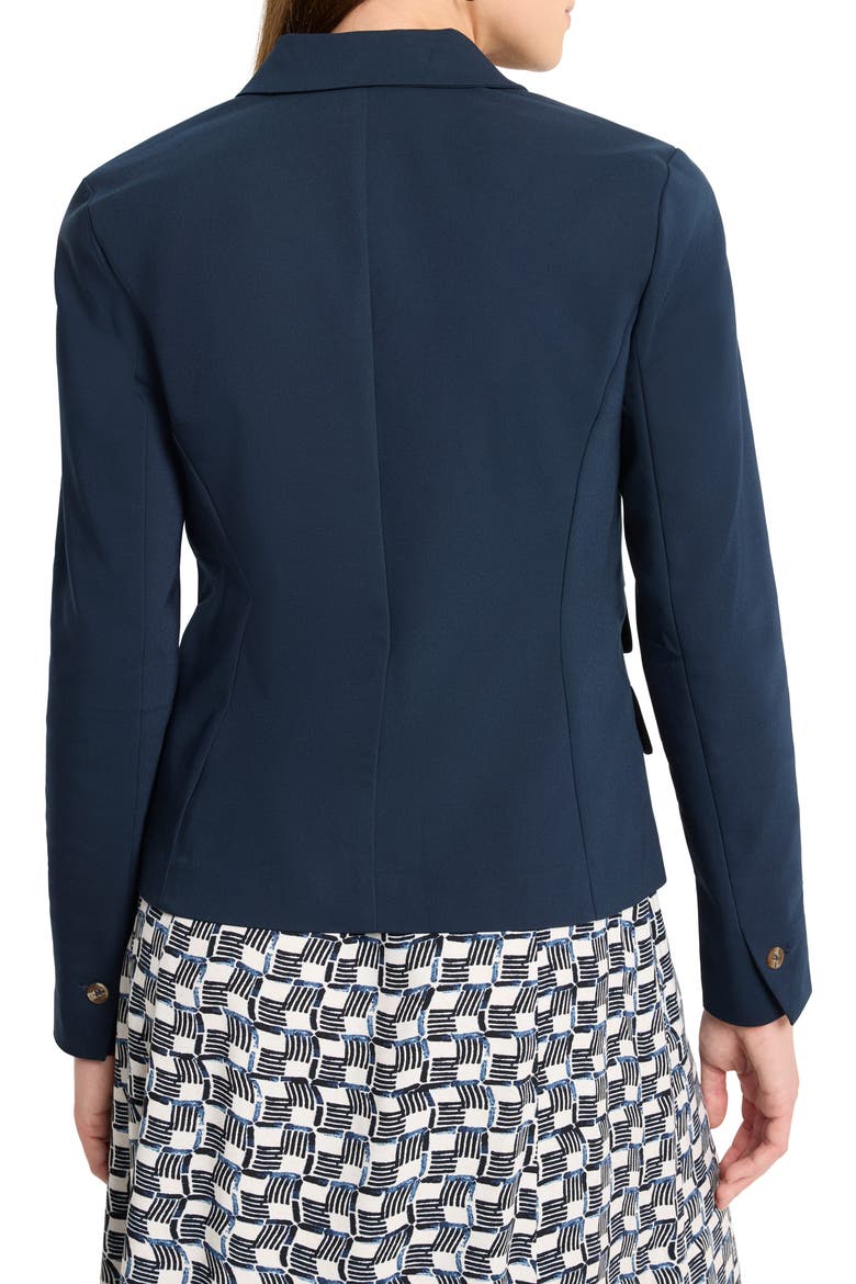 Seasonless Cotton Blend Blazer, Alternate, color, DARK INDIGO
