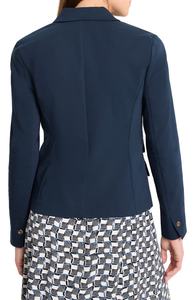 NIC+ZOE Seasonless Cotton Blend Blazer, Alternate, color, Dark Indigo