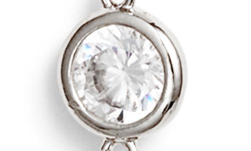 Nordstrom Cubic Zirconia Station Y Necklace In Metallic