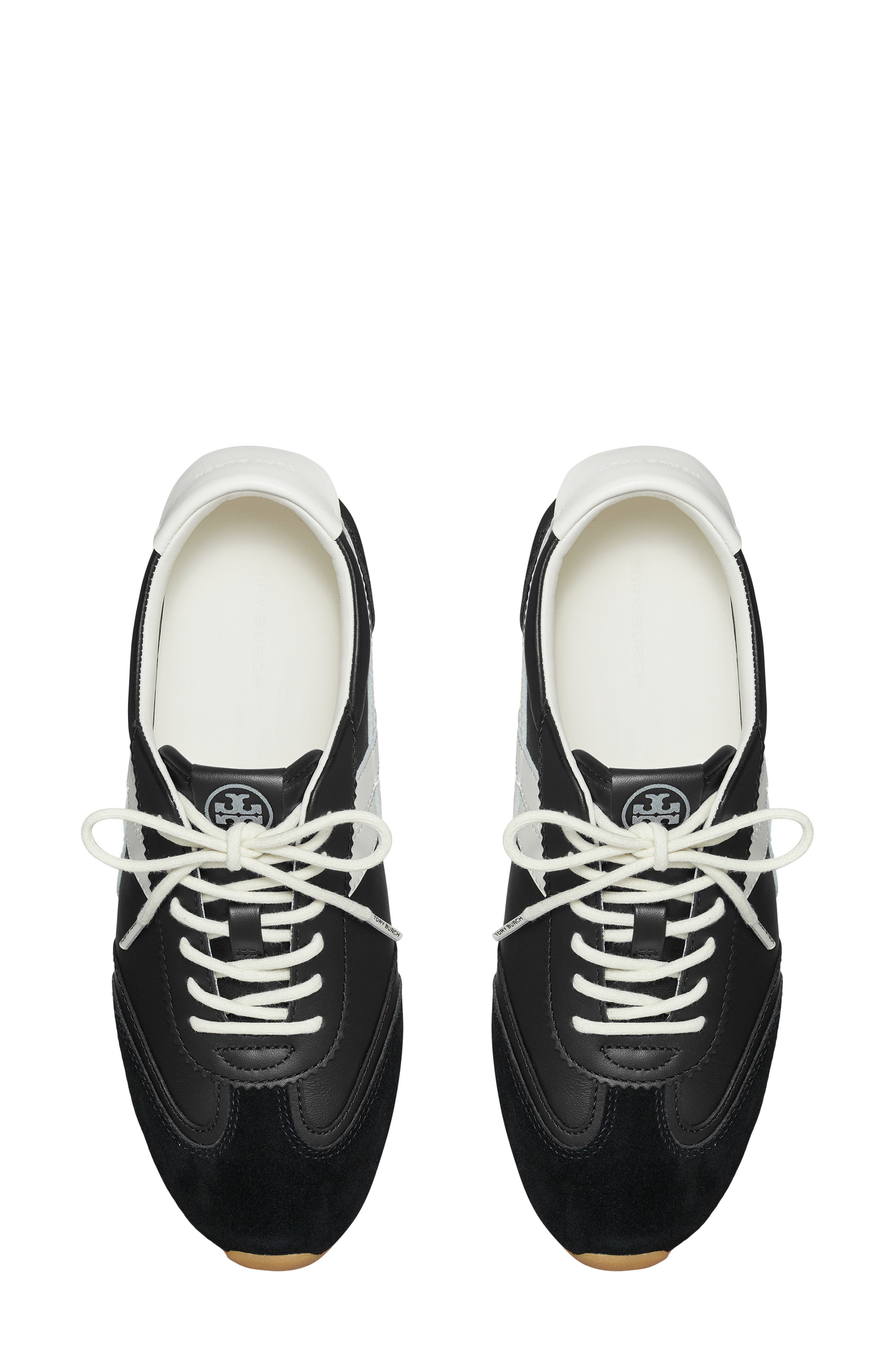 Tory Burch Hank Field Sneaker, Alternate, color, Black / Blanc / Black