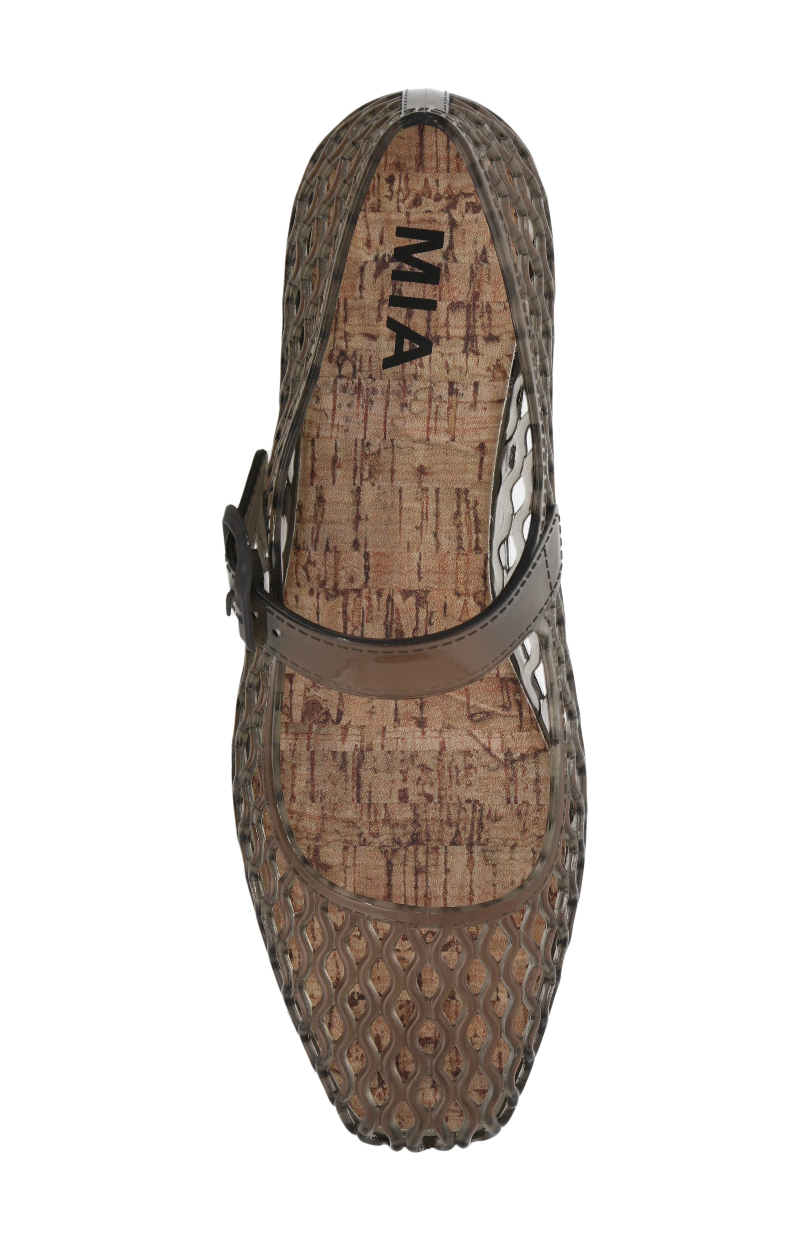 MIA Coco Jelly Flat, Alternate, color, Black