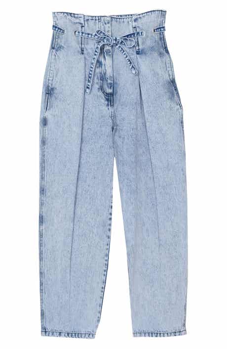 Origami Drawstring Denim Pants