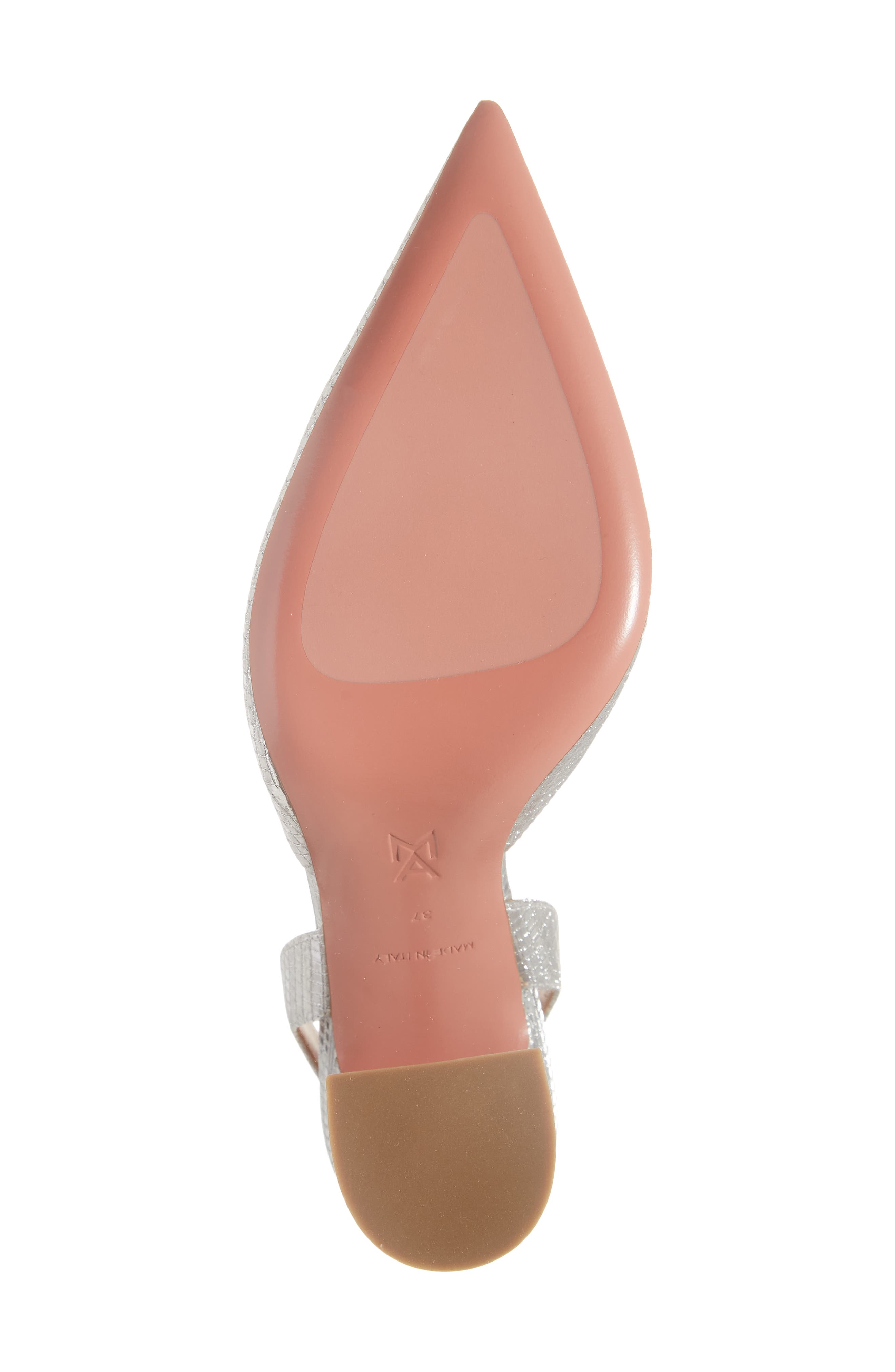 Amina Muaddi Holli Pointed Toe Slingback Pump, Alternate, color, 